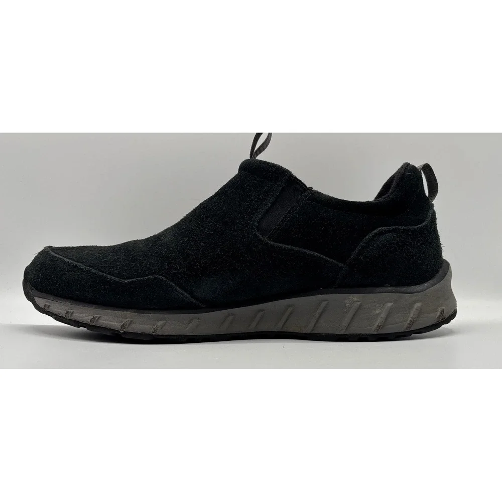 L.L.Bean Men's Black Suede Slip On Comfort Shoes Casual Walking Loafers Size 11